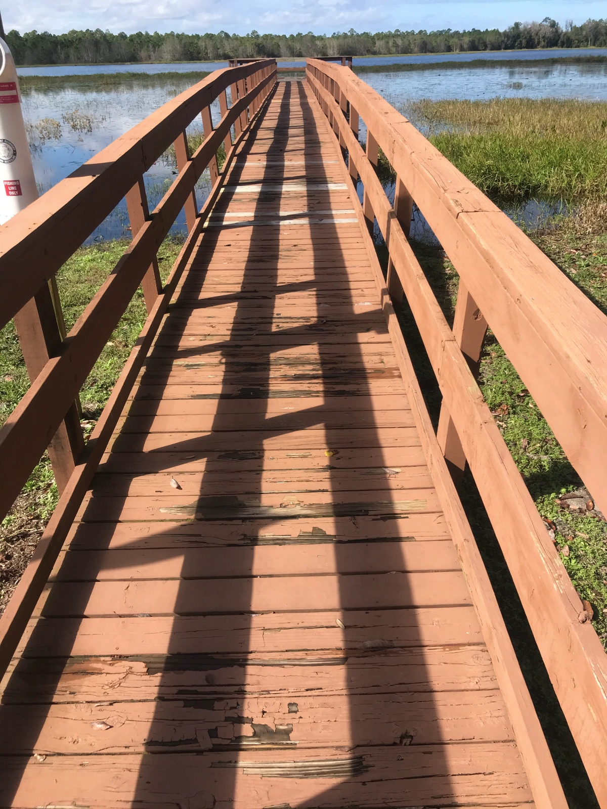 Long distance deck with dock repair